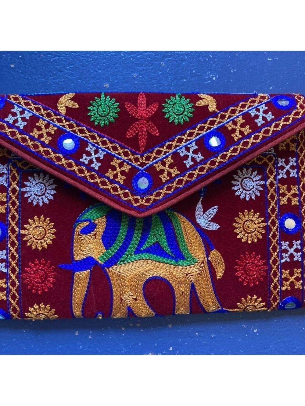Elephant Embroidered Bag